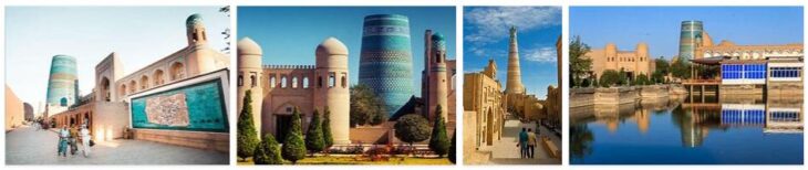 Attractions in Khiva, Uzbekistan